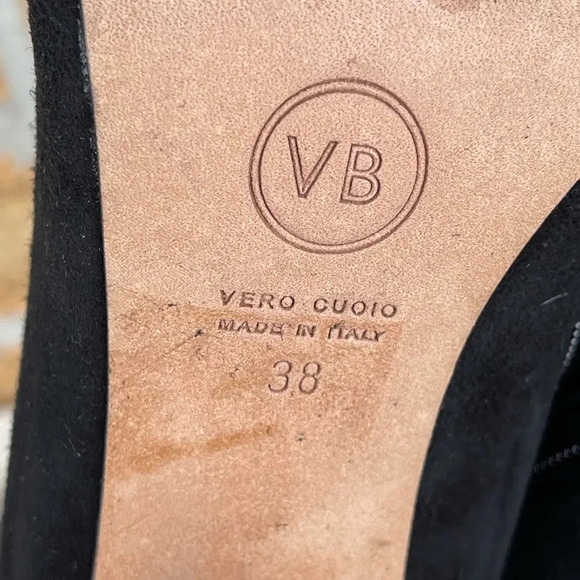 Veronica Beard "Hawthorne" Black Suede Booties 38 - Picture 8 of 13